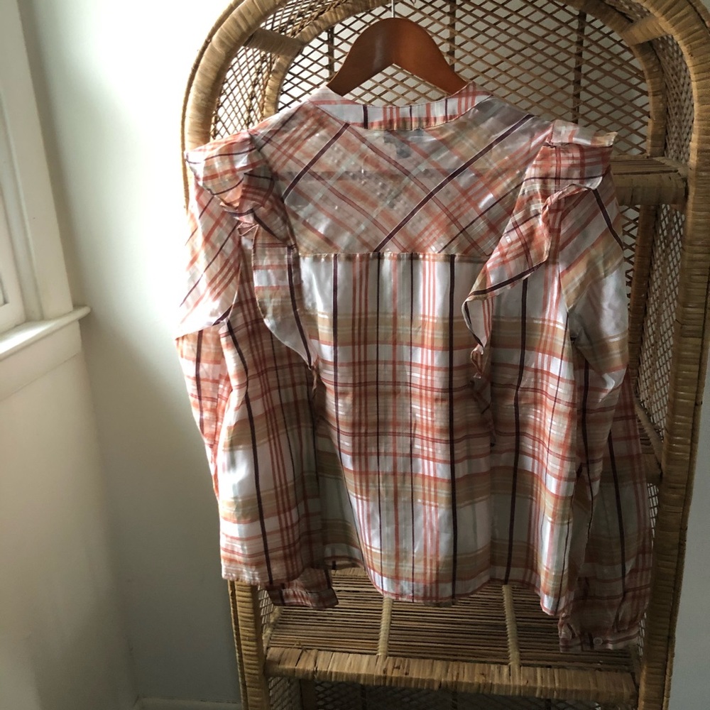 Anthropologie NWT Current Air Polly Ruffled Top✨ - Picture 9 of 10